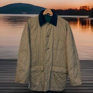 Point Zero Saks‎ Fifth Avenue Jacket Men S  Beige Corduroy Trim Star Buttons